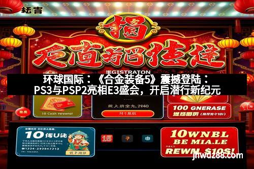 环球国际：《合金装备5》震撼登陆：PS3与PSP2亮相E3盛会，开启潜行新纪元